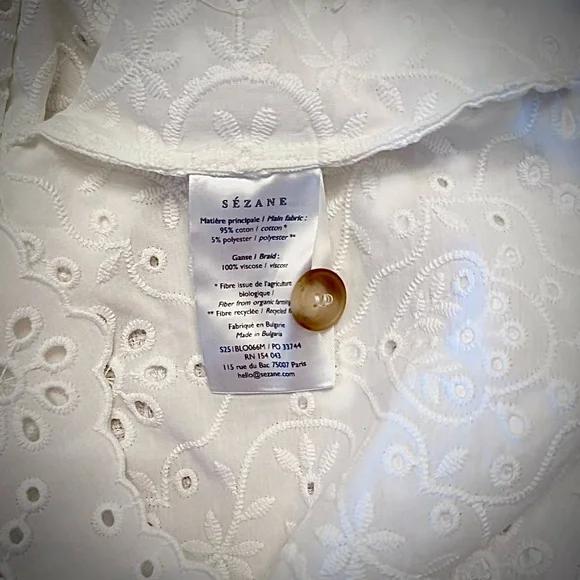 Sézane Roni Blouse – Size 36 (US 4) ✨ New with Tags ✨ - Picture 8 of 10
